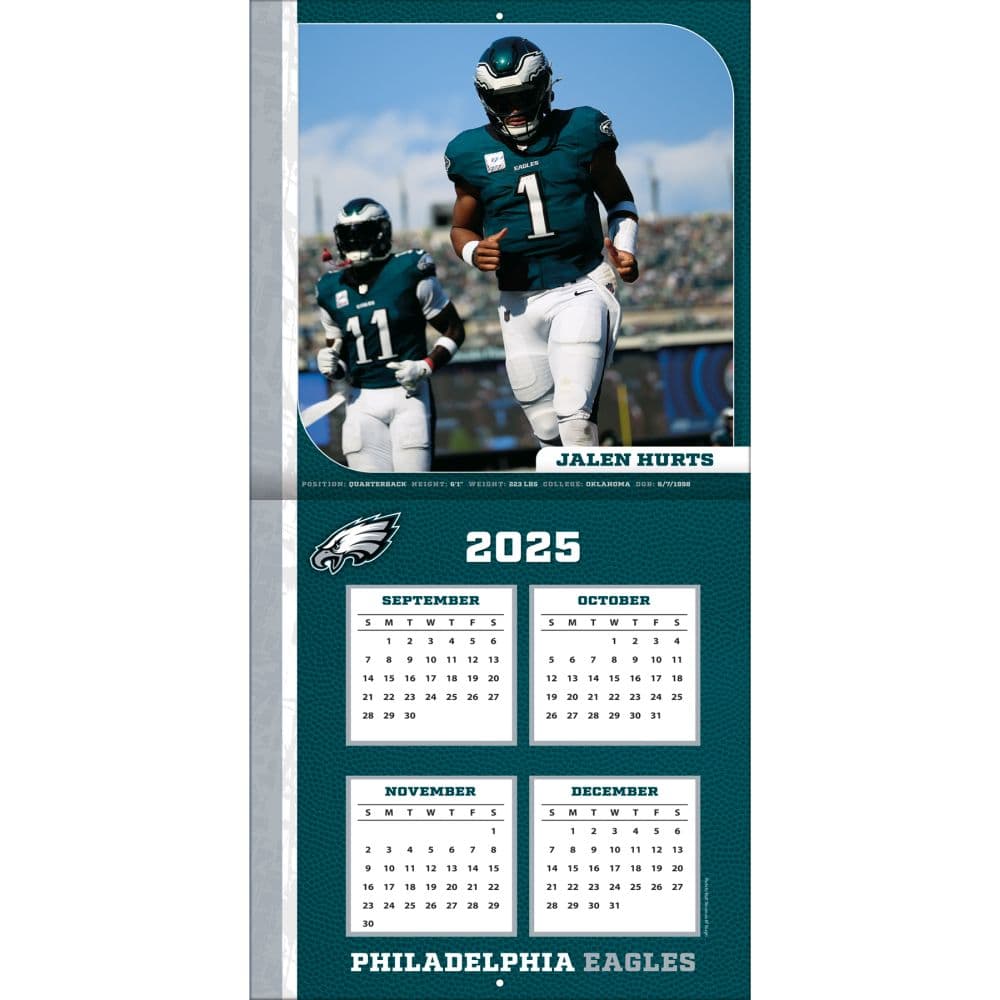 NFL Jalen Hurts 2026 Wall Calendar Second Alternate Image
