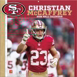 image NFL Christian McCaffrey 2026 Wall Calendar Main Product Image