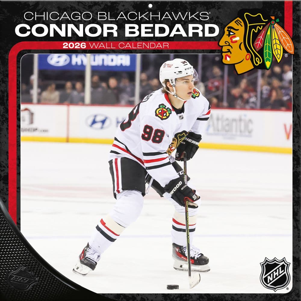 NHL Connor Bedard 2026 Wall Calendar Main Product Image