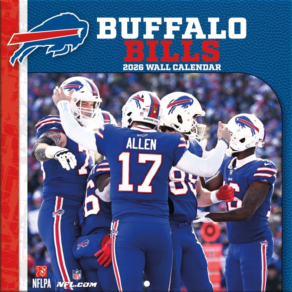 NFL Buffalo Bills 2026 Mini Wall Calendar Main Product Image