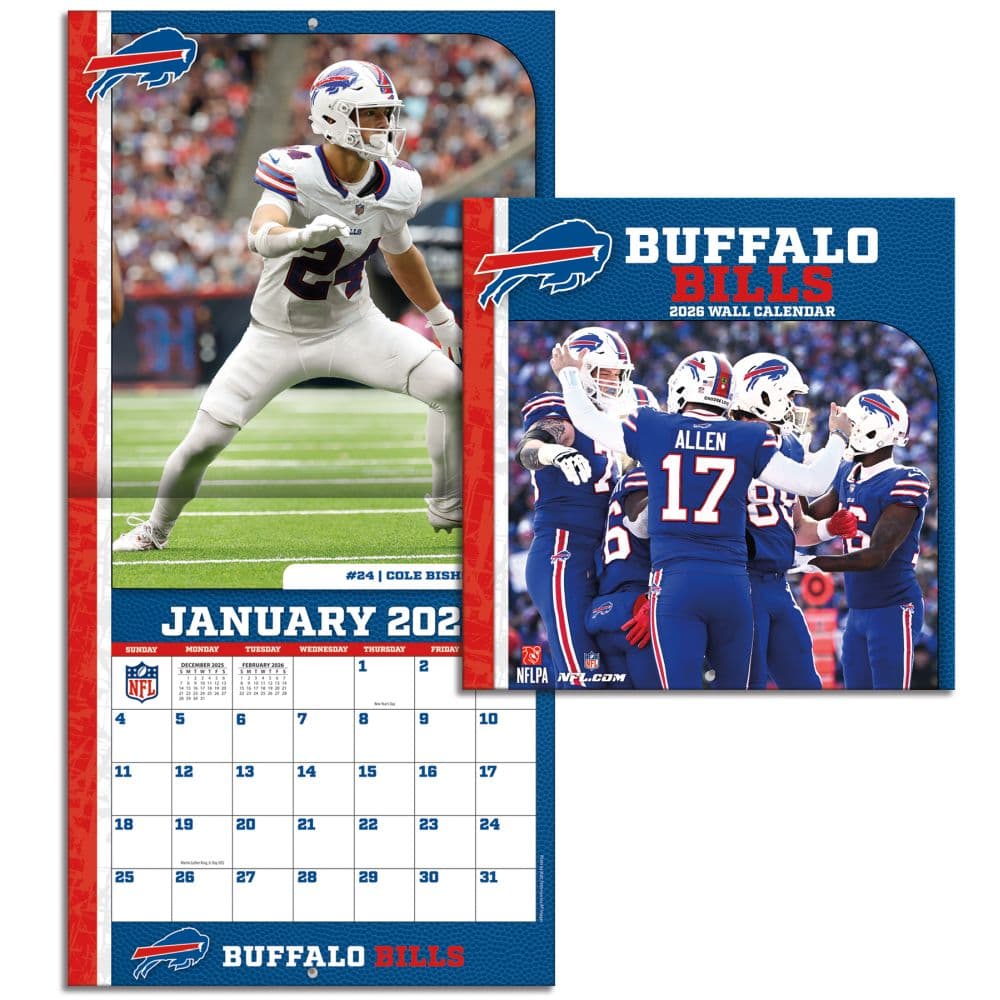 NFL Buffalo Bills 2026 Mini Wall Calendar Fourth Alternate Image