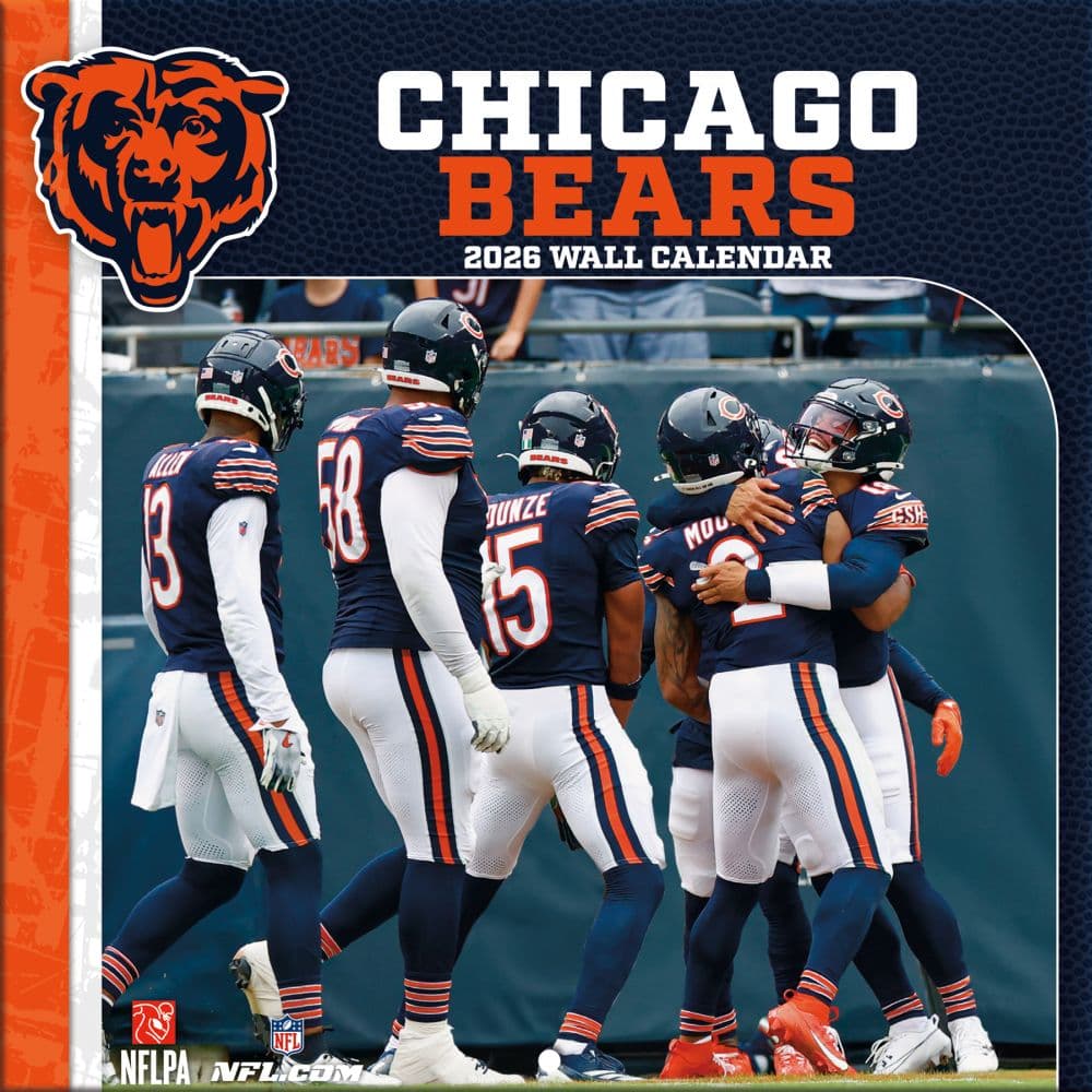 NFL Chicago Bears 2026 Mini Wall Calendar Main Product Image