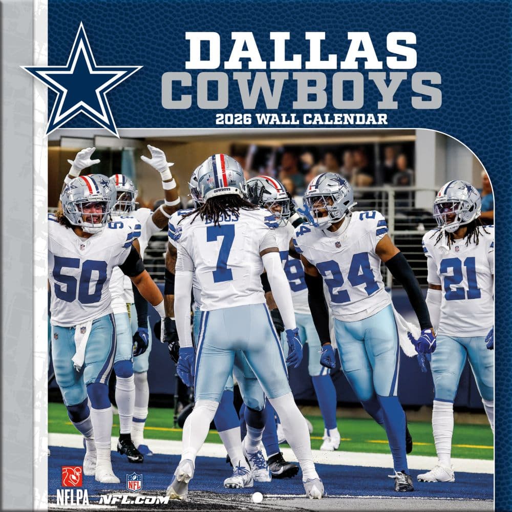 NFL Dallas Cowboys 2026 Mini Wall Calendar Main Product Image