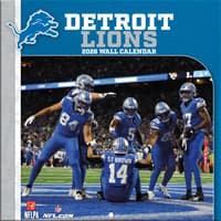 image NFL Detroit Lions 2026 Mini Wall Calendar Main Product Image