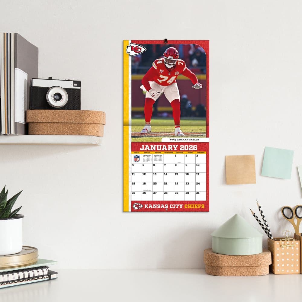 NFL Kansas City Chiefs 2026 Mini Wall Calendar Fifth Alternate Image