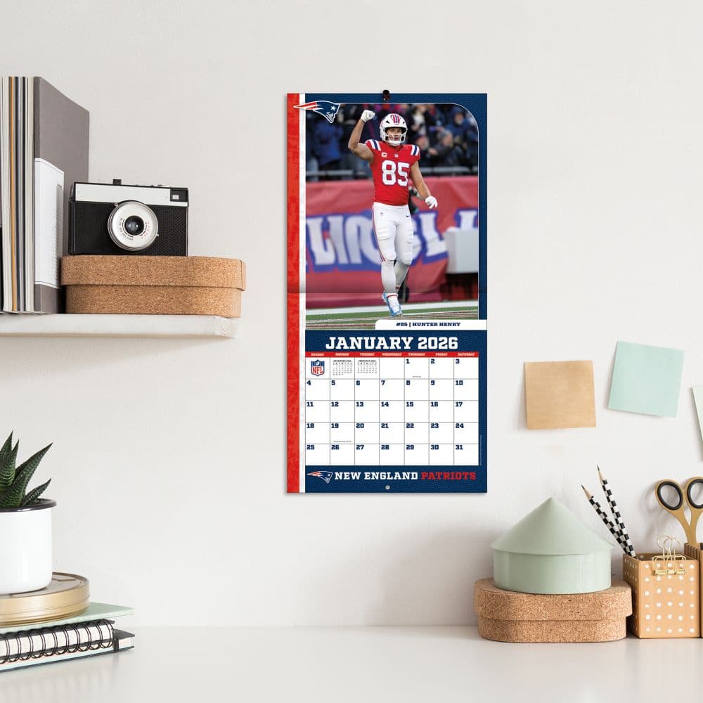 NFL New England Patriots 2026 Mini Wall Calendar Fifth Alternate Image