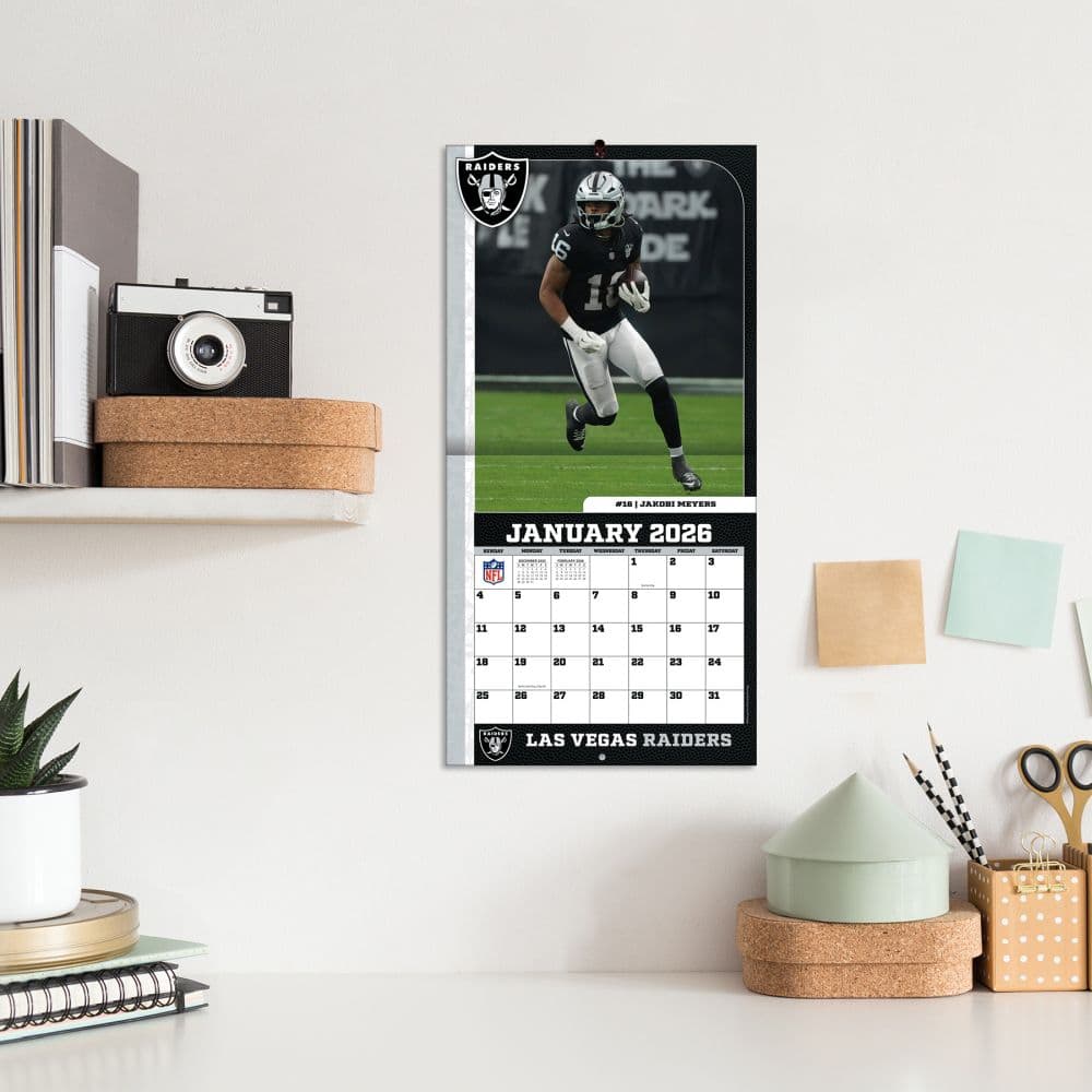 NFL Las Vegas Raiders 2026 Mini Wall Calendar Fifth Alternate Image