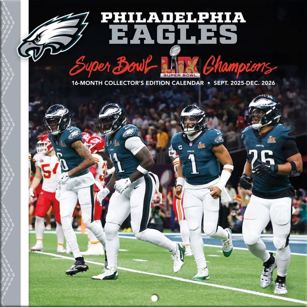 NFL Philadelphia Eagles 2026 Mini Wall Calendar Main Product Image