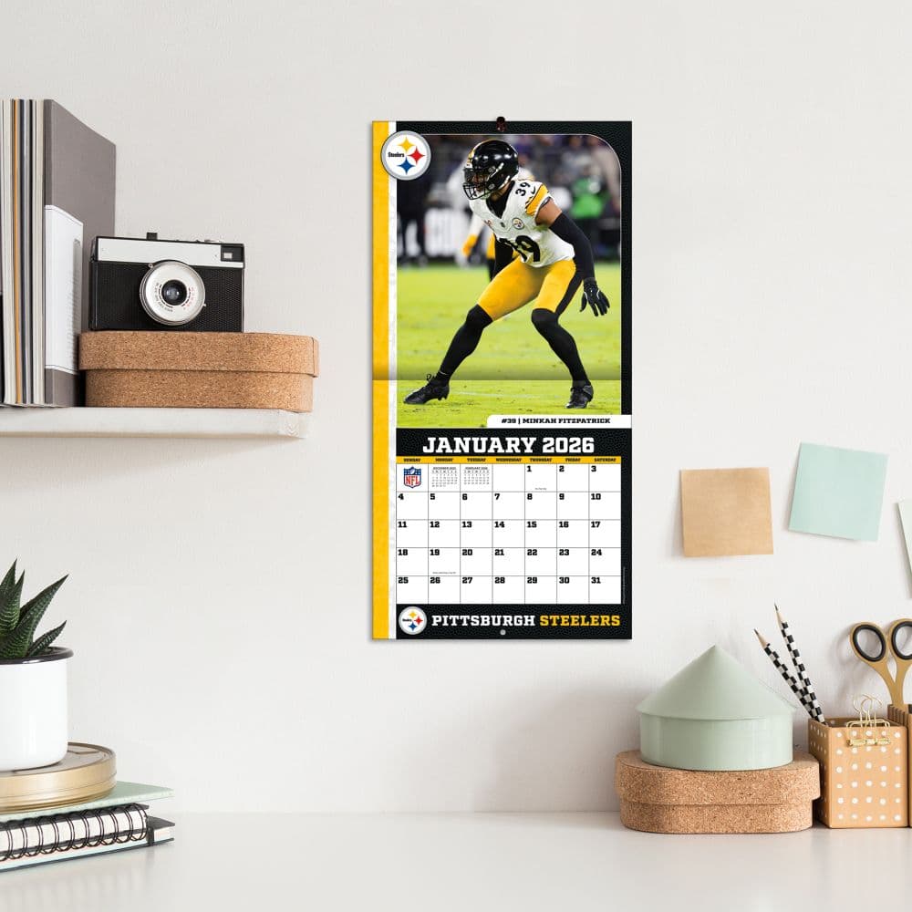 NFL Pittsburgh Steelers 2026 Mini Wall Calendar Fifth Alternate Image