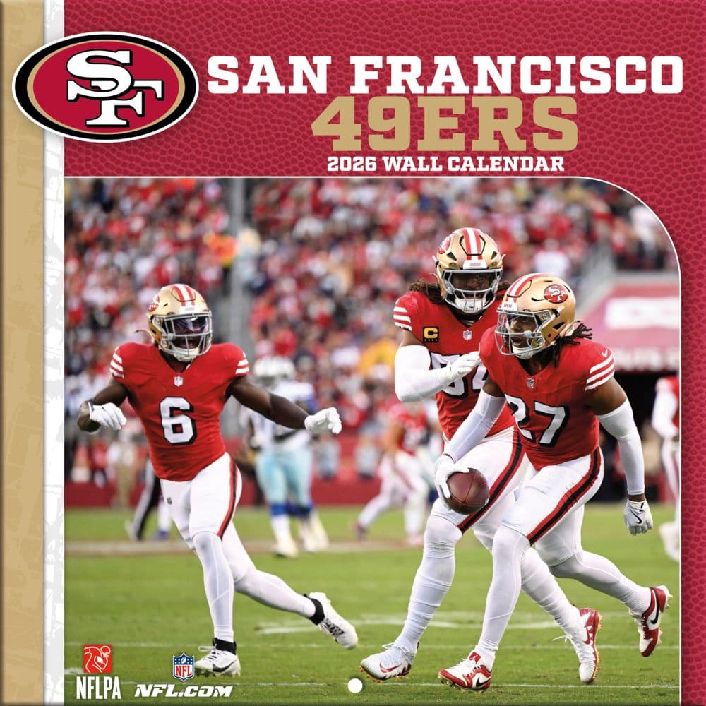 NFL San Francisco 49ers 2026 Mini Wall Calendar Main Product Image