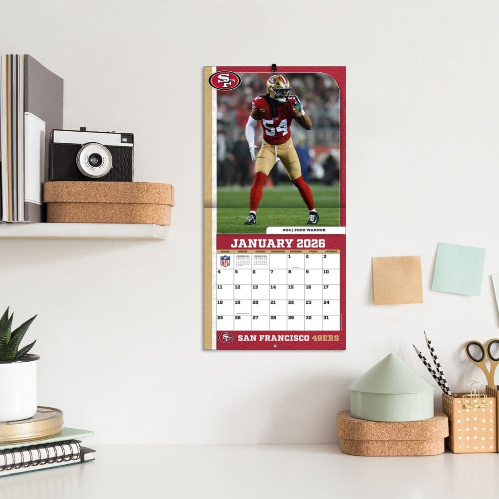 NFL San Francisco 49ers 2026 Mini Wall Calendar Fifth Alternate Image