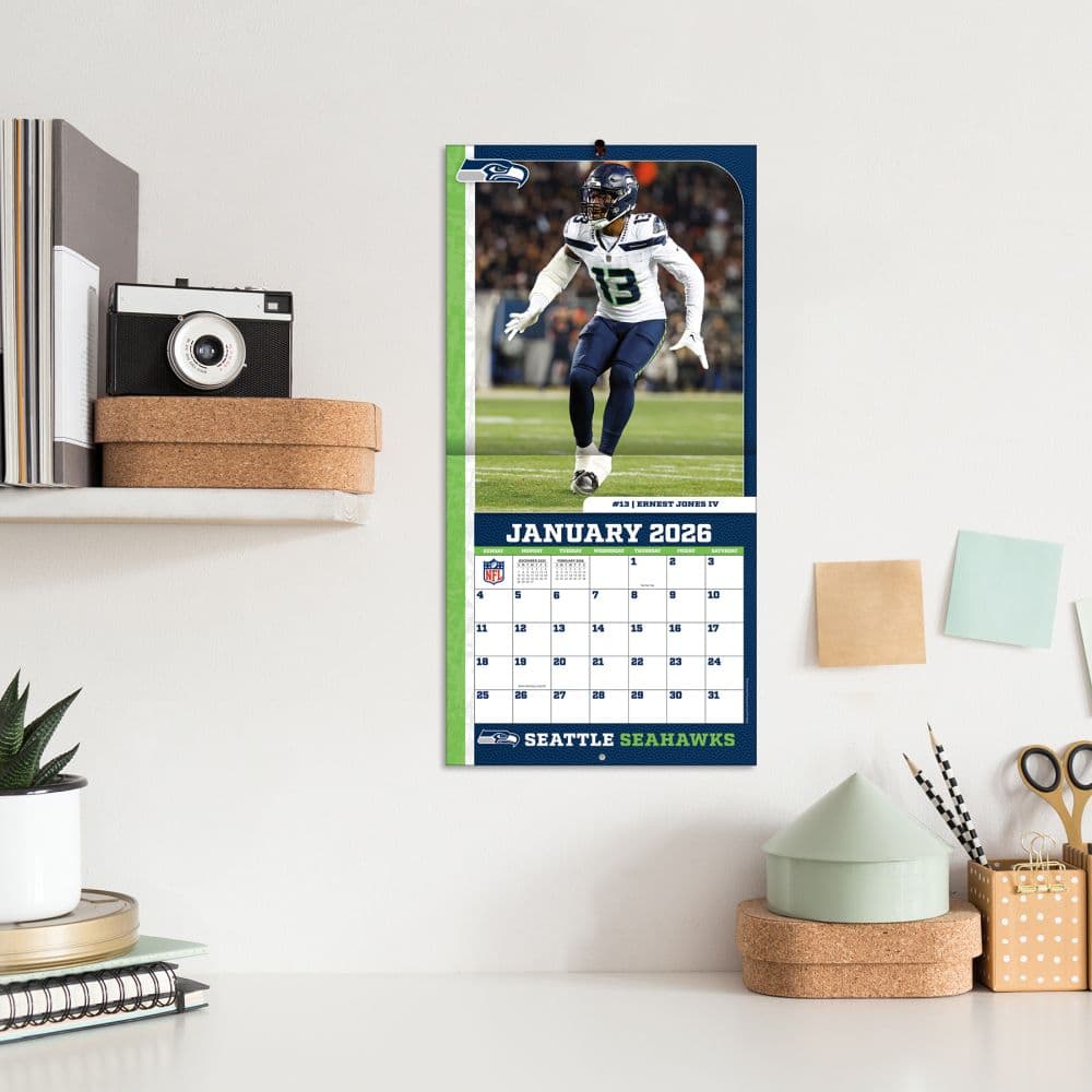 NFL Seattle Seahawks 2026 Mini Wall Calendar Fifth Alternate Image