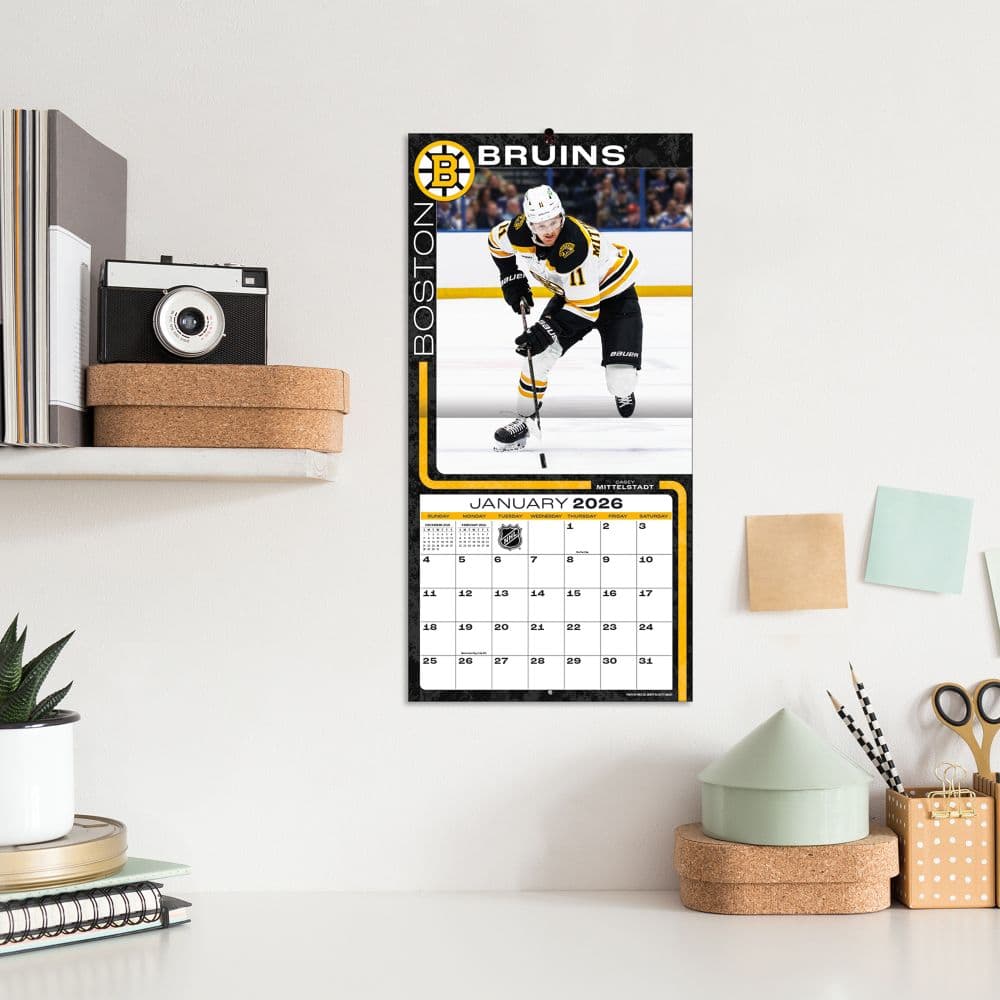 Boston Bruins 2025 Wall Calendar By Turner ● [Sealed] 12" X 24" When Opened - View #12