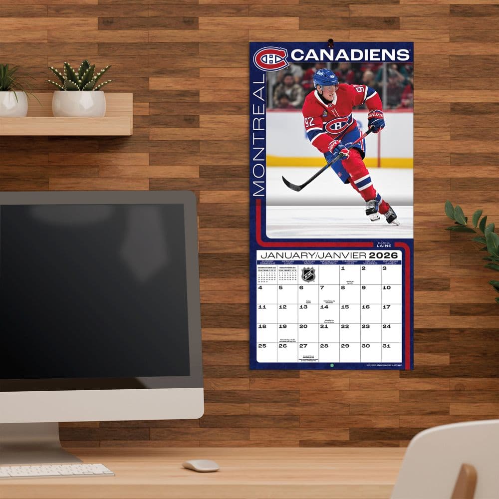 NHL Montreal Canadiens 2026 Mini Wall Calendar Fifth Alternate Image