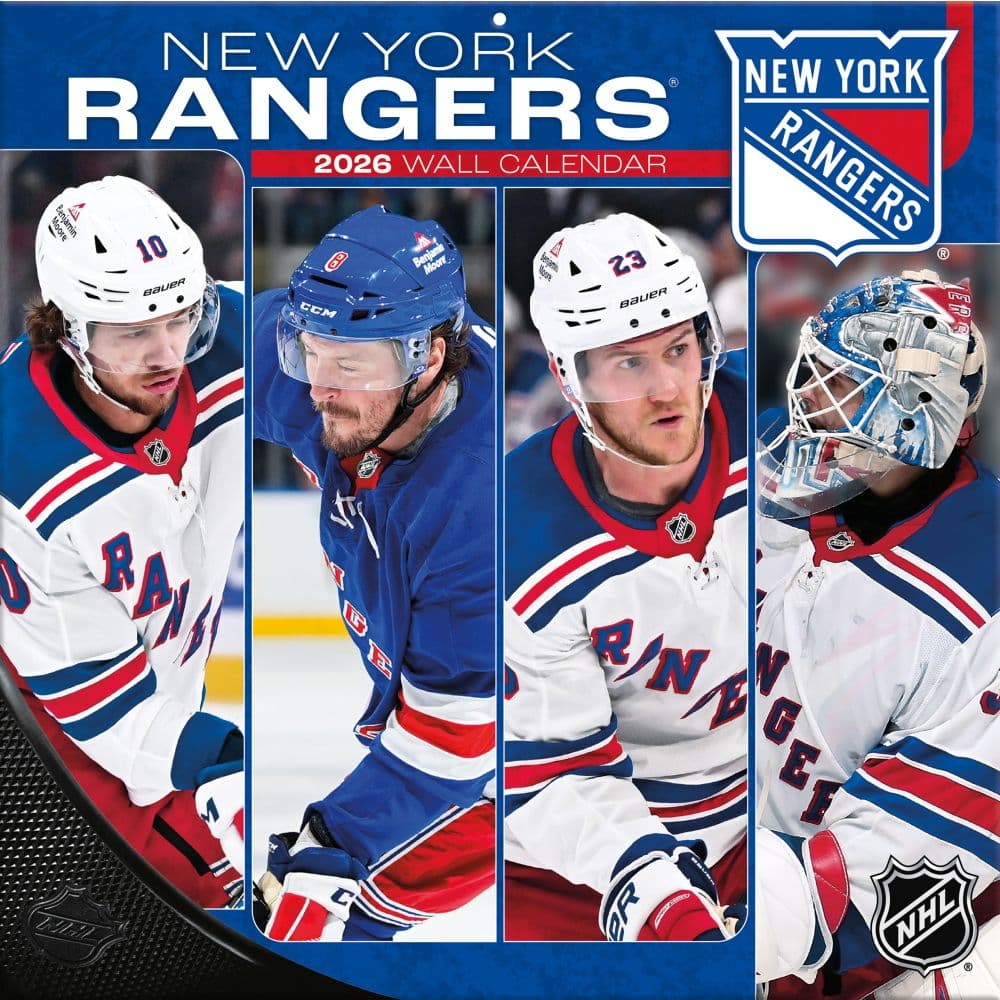 NHL New York Rangers 2026 Mini Wall Calendar Main Product Image
