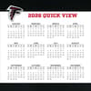 image NFL Atlanta Falcons 2026 Desk Calendar Fourth Alternate Image