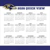 image NFL Baltimore Ravens 2026 Desk Calendar Fourth Alternate Image