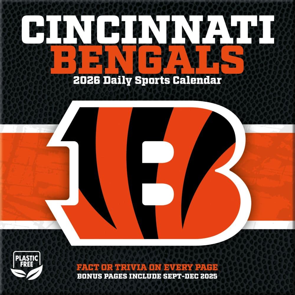 NFL Cincinnati Bengals 2026 Desk Calendar First Alternate Image