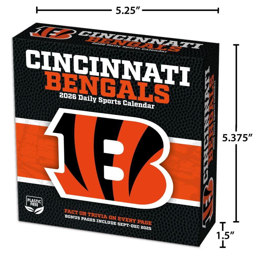 NFL Cincinnati Bengals 2026 Desk Calendar Fifth Alternate Image