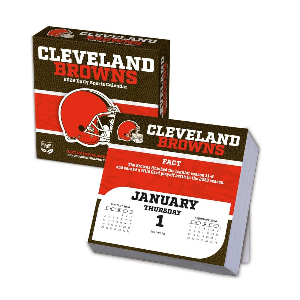 NFL Cleveland Browns 2026 Desk Calendar Main Product Image