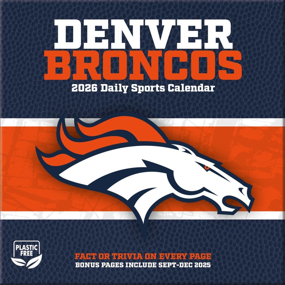 NFL Denver Broncos 2026 Desk Calendar Sixth Alternate Image