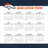 image NFL Denver Broncos 2026 Desk Calendar Fourth Alternate Image