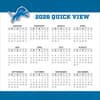image NFL Detroit Lions 2026 Desk Calendar Fourth Alternate Image