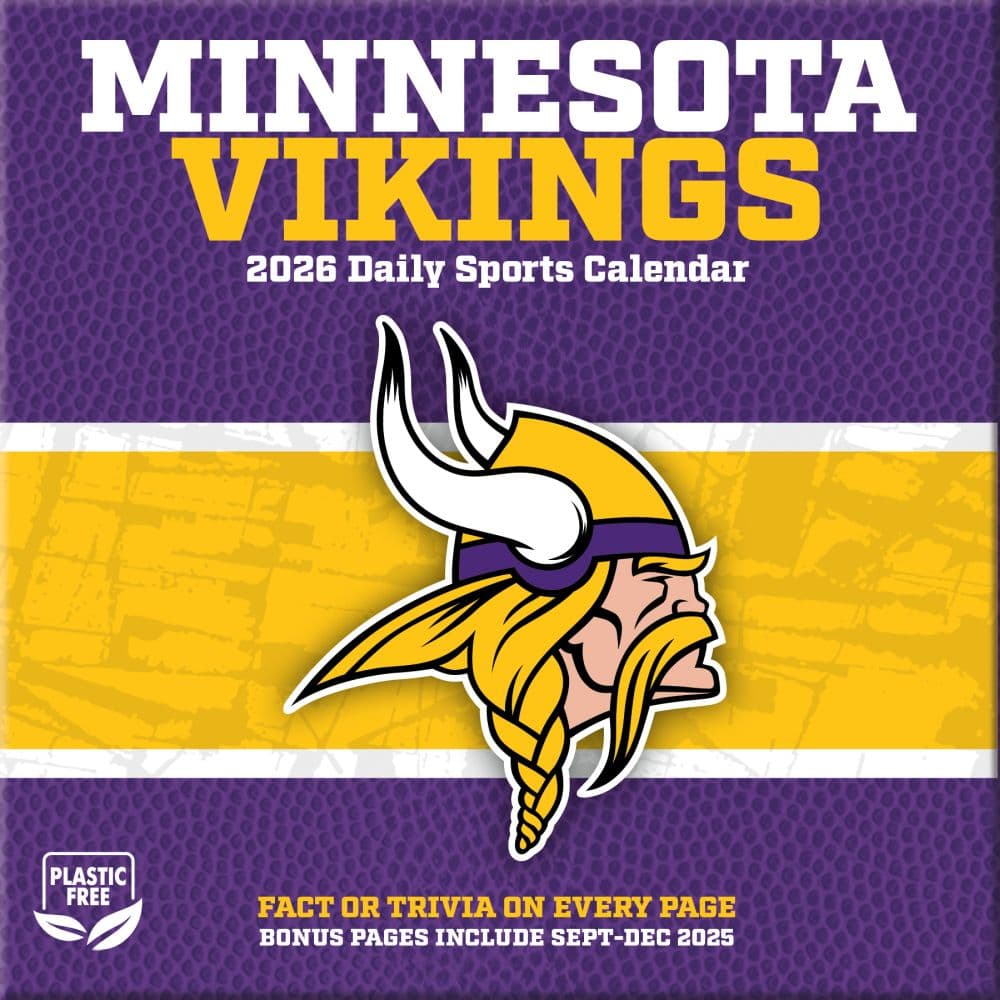 NFL Minnesota Vikings 2026 Desk Calendar First Alternate Image