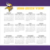 image NFL Minnesota Vikings 2026 Desk Calendar Fourth Alternate Image