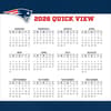 image NFL New England Patriots 2026 Desk Calendar Fourth Alternate Image
