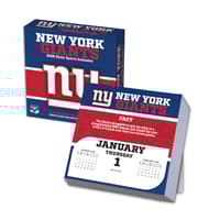 image NFL New York Giants 2026 Desk Calendar Main Product Image