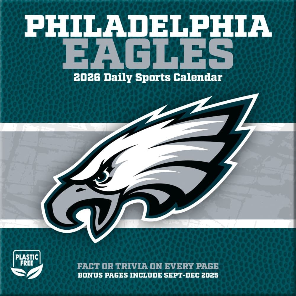 NFL Philadelphia Eagles 2026 Desk Calendar First Alternate Image
