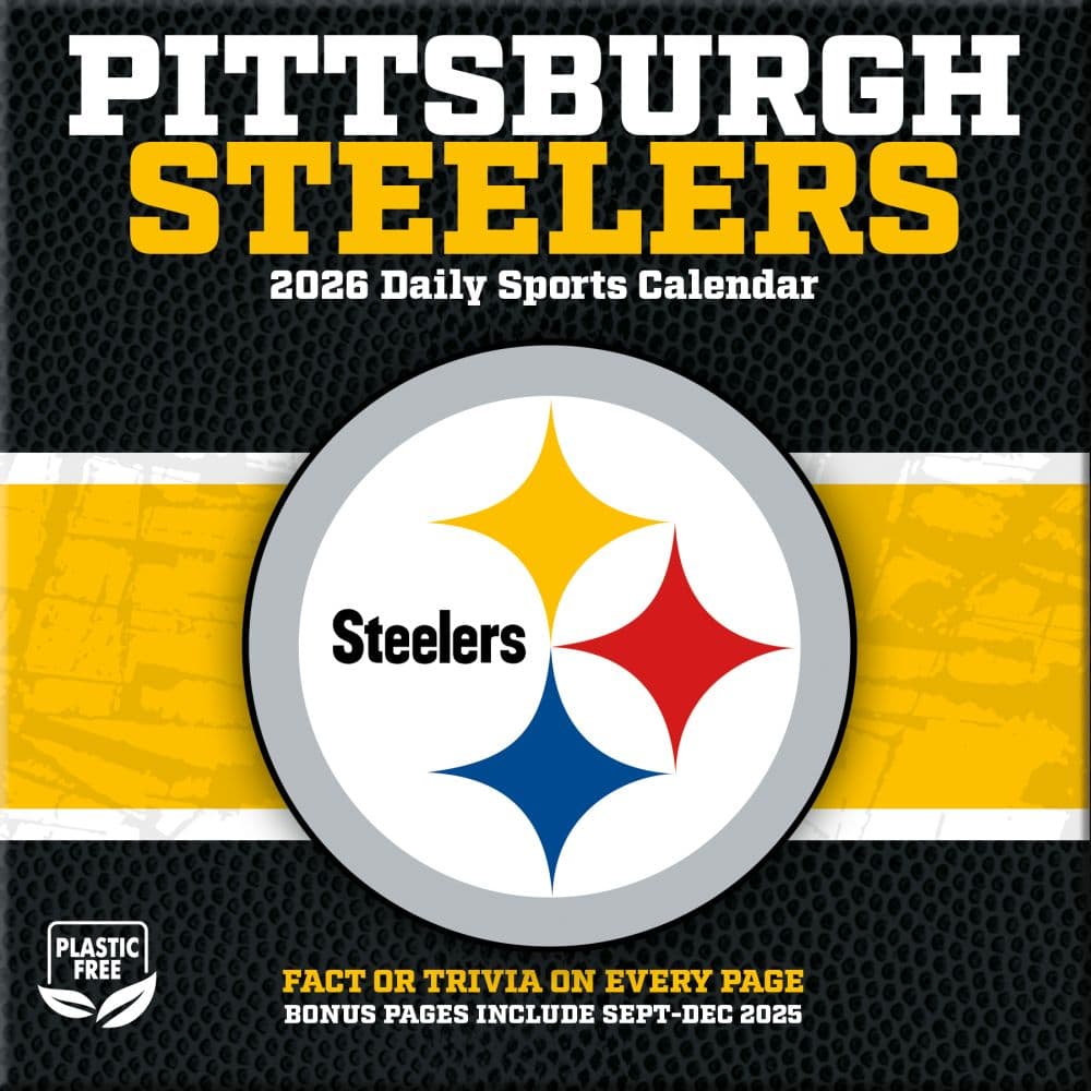 NFL Pittsburgh Steelers 2026 Desk Calendar First Alternate Image