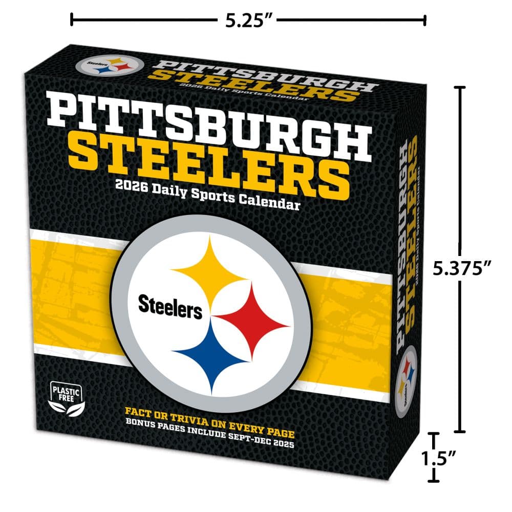 NFL Pittsburgh Steelers 2026 Desk Calendar Fifth Alternate Image