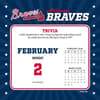 image MLB Atlanta Braves 2026 Desk Calendar Third Alternate Image