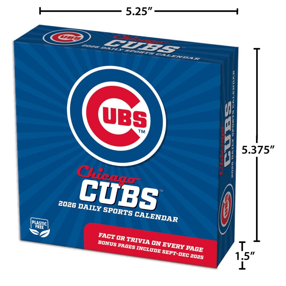 MLB Chicago Cubs 2026 Desk Calendar Fifth Alternate Image