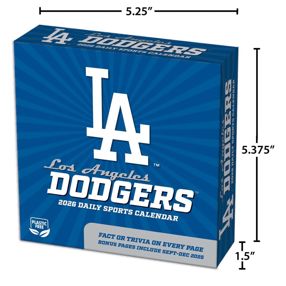MLB Los Angeles Dodgers 2026 Desk Calendar - Calendars.com