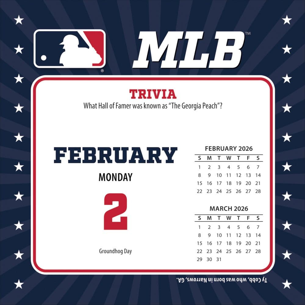 MLB All Team 2026 Desk Calendar Third Alternate Image