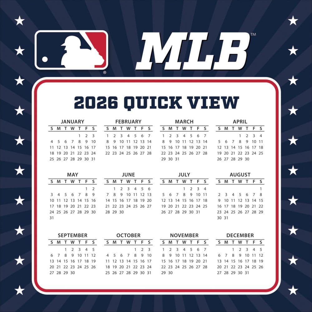 MLB All Team 2026 Desk Calendar Fourth Alternate Image