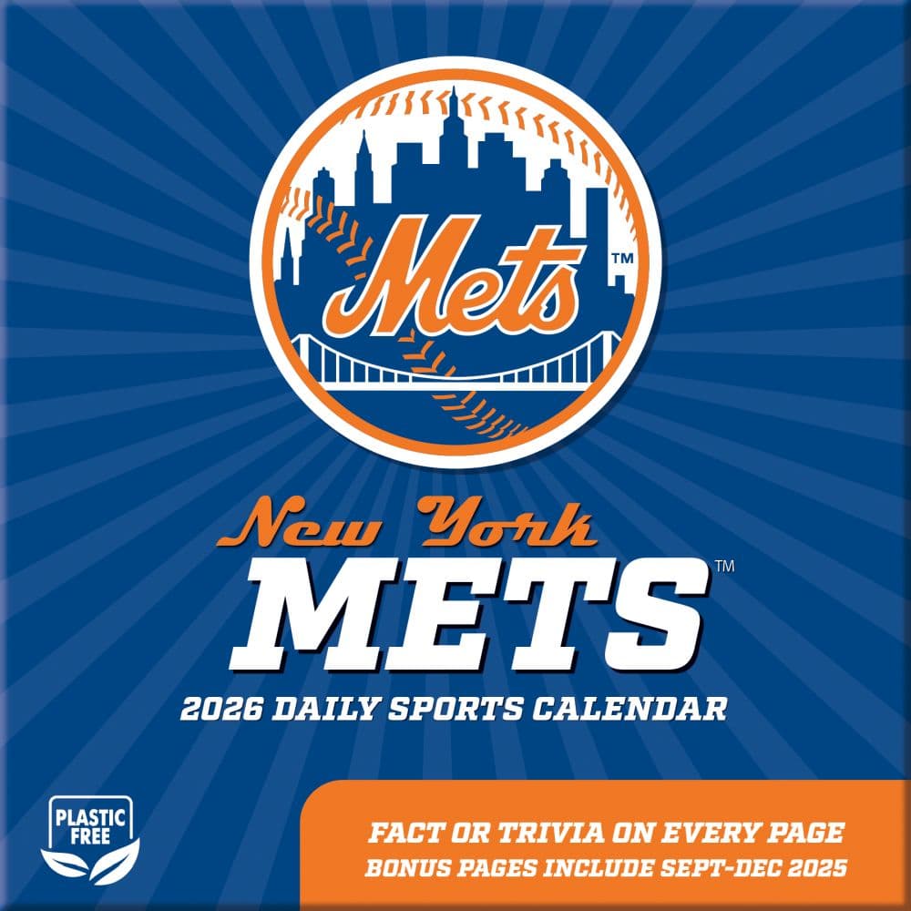 MLB New York Mets 2026 Desk Calendar First Alternate Image