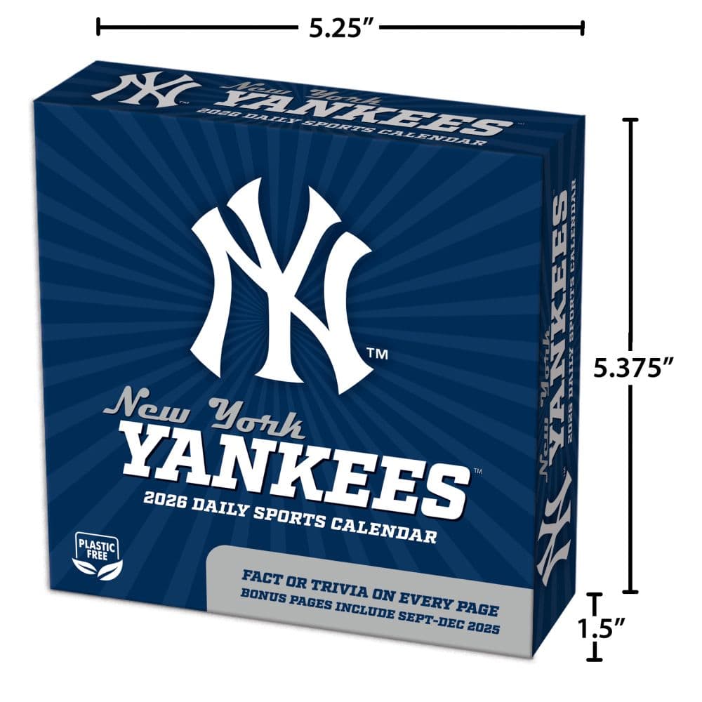 MLB New York Yankees 2026 Desk Calendar Fifth Alternate Image