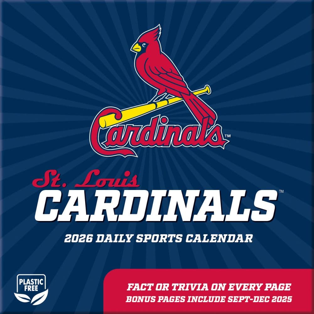 MLB St Louis Cardinals 2026 Desk Calendar First Alternate Image