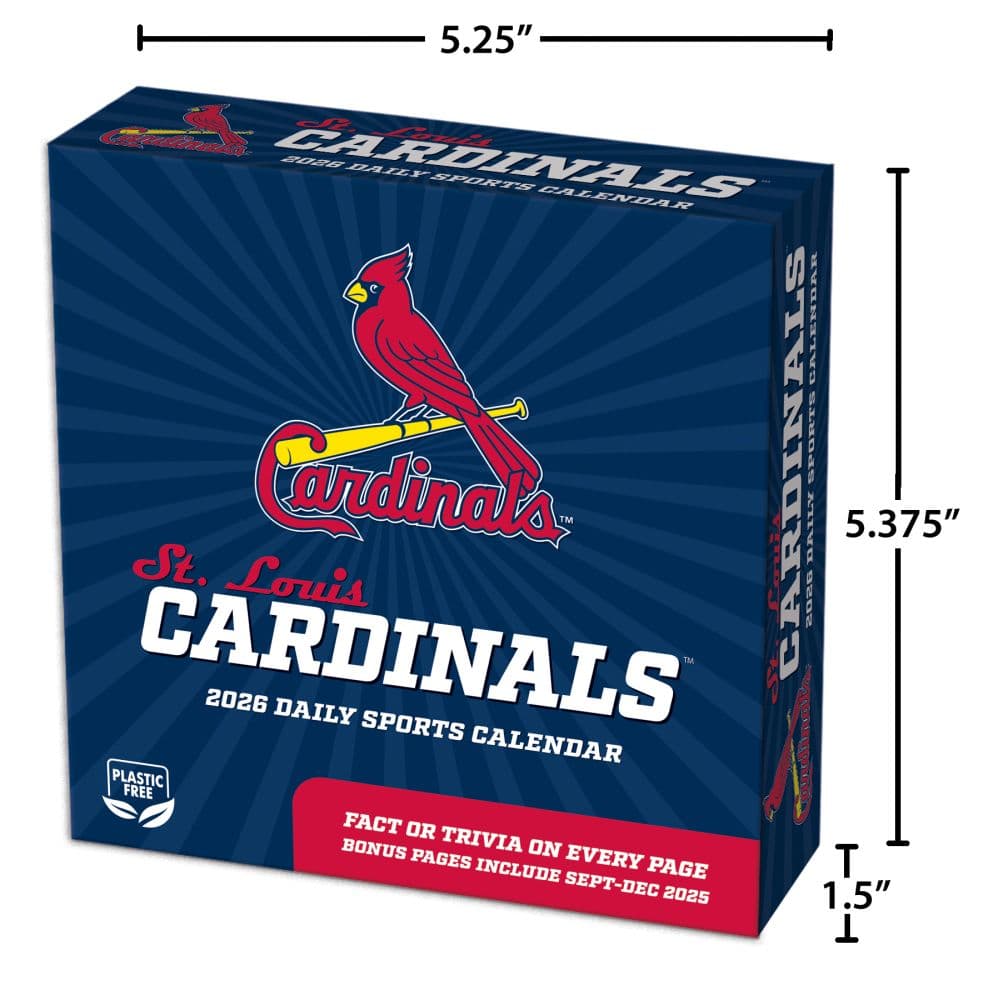 MLB St Louis Cardinals 2026 Desk Calendar Fifth Alternate Image
