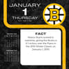 image NHL Boston Bruins 2026 Desk Calendar Second Alternate Image