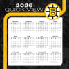 image NHL Boston Bruins 2026 Desk Calendar Fourth Alternate Image