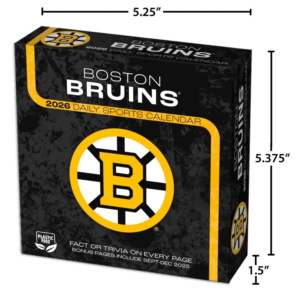 NHL Boston Bruins 2026 Desk Calendar Sixth Alternate Image