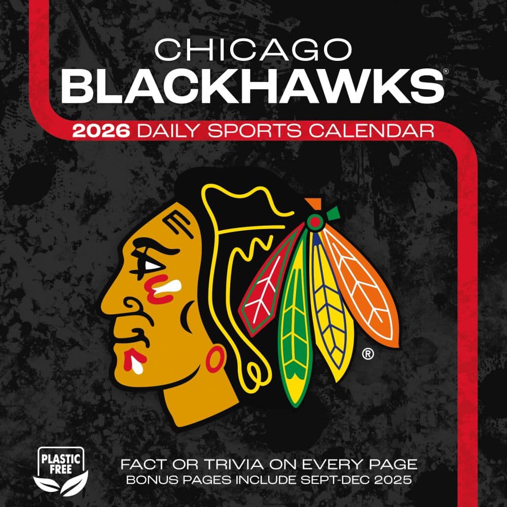 NHL Chicago Blackhawks 2026 Desk Calendar First Alternate Image