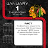 image NHL Chicago Blackhawks 2026 Desk Calendar Second Alternate Image