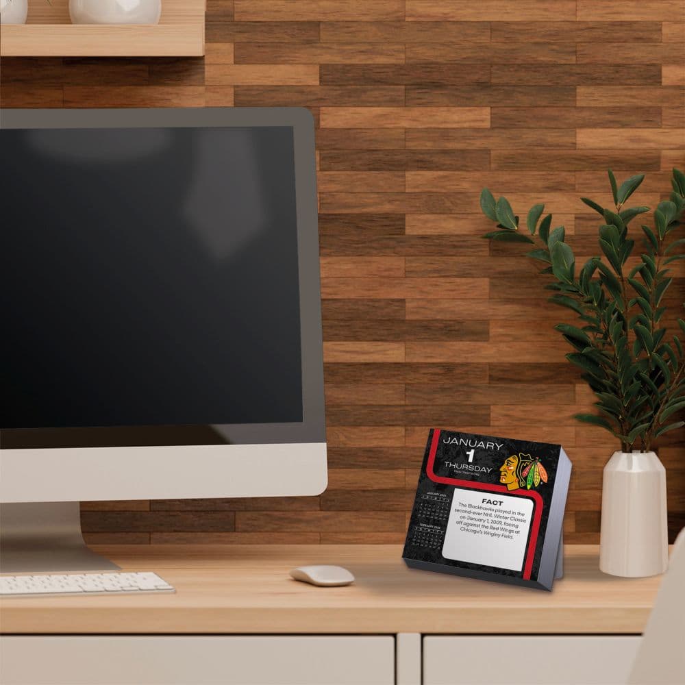 NHL Chicago Blackhawks 2026 Desk Calendar Fifth Alternate Image