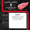 image NHL Detroit Red Wings 2026 Desk Calendar Second Alternate Image